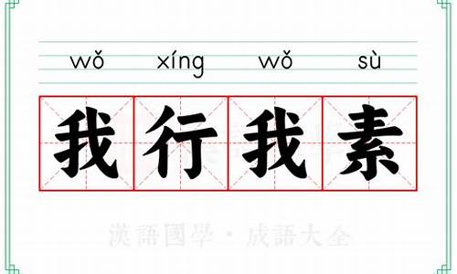 我行我素意思-我行我素的意思?