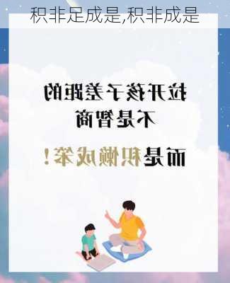 积非足成是,积非成是