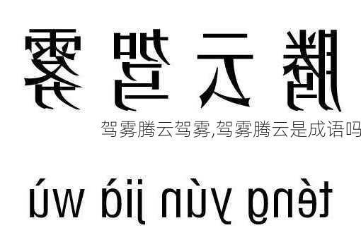 驾雾腾云驾雾,驾雾腾云是成语吗