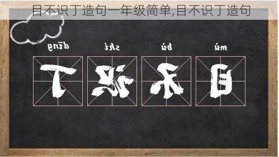 目不识丁造句一年级简单,目不识丁造句