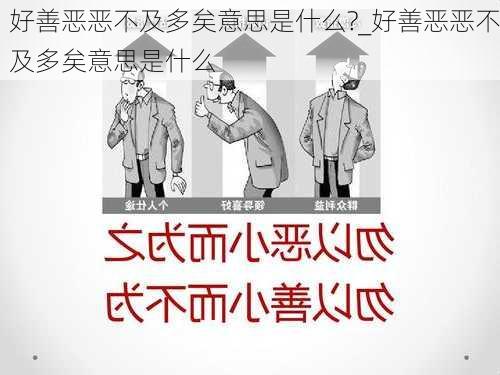 好善恶恶不及多矣意思是什么?_好善恶恶不及多矣意思是什么