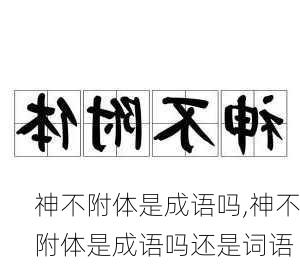 神不附体是成语吗,神不附体是成语吗还是词语