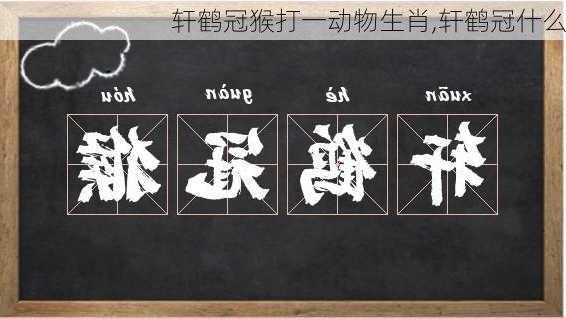 轩鹤冠猴打一动物生肖,轩鹤冠什么