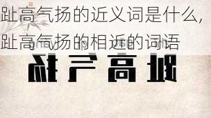 趾高气扬的近义词是什么,趾高气扬的相近的词语