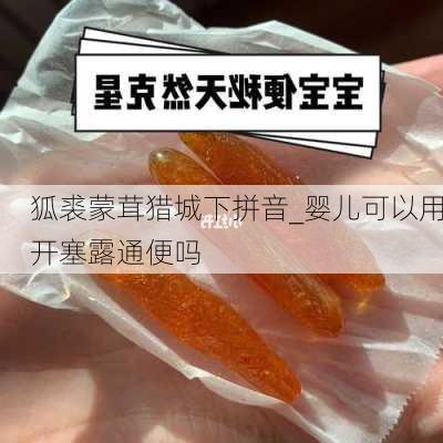 狐裘蒙茸猎城下拼音_婴儿可以用开塞露通便吗